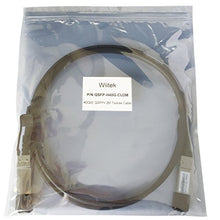 Load image into Gallery viewer, Wiitek 2M QSFP+ DAC Twinax Cable, 40GbE QSFP+ Direct Attach Copper Cable,30AWG Black, for Cisco QSFP-H40G-CU2M, Dell, Ubiquiti, D-Link, Juniper, Huawei, Mellanox, Mikrotik, SuperMicro
