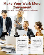 Load image into Gallery viewer, Phomemo Wireless Portable Printer, Supports A4 8.27&quot;x11.69&quot;, Inkless Mobile Printer Compatible with iOS, Android &amp; Laptop, Portable Printers Wireless for Travel, Mobile Office, School, Home, Car

