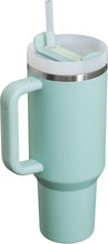 Load image into Gallery viewer, Stanley Quencher H2.0 Tumbler with Handle 40 oz | Screw Off Lid with Included Straw | Leakproof &amp; Car Cupholder Compatible for Travel | Insulated Stainless Steel Cup for Water and More | Seafoam
