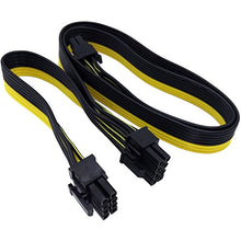 Load image into Gallery viewer, COMeap PCIE Cable for EVGA, PCIe 8 Pin Male to Dual PCIe 8 Pin (6+2) Male GPU Power Cable for EVGA Power Supply 25-inch(63cm)
