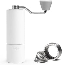 Load image into Gallery viewer, TIMEMORE Manual Coffee Grinder Stainless Steel Conical Hand Grinder Burr Chestnut C2S Internal Adjustable Setting Capacity 20g Pour Over Mocha Coffee for Travel, Camping, Home White

