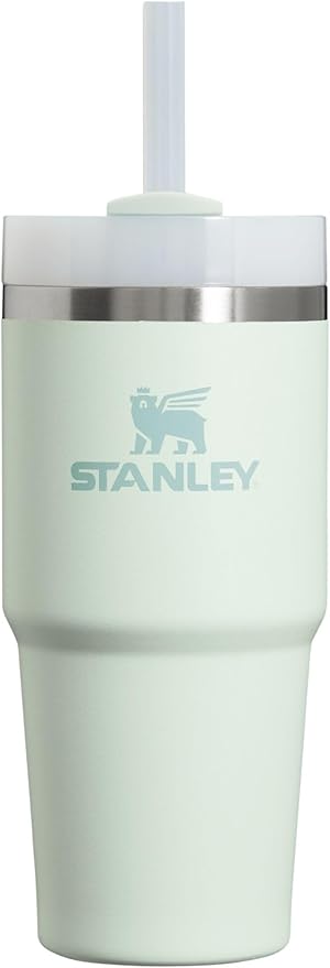 Stanley Quencher H2.0 FlowState Stainless Steel Vacuum Insulated Tumbler with Lid and Straw for Water, Iced Tea or Coffee, Smoothie and More, Mist, 14oz