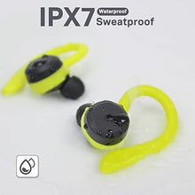 Load image into Gallery viewer, APEKX Bluetooth Headphones True Wireless Earbuds with Charging Case IPX7 Waterproof Stereo Sound Earphones Built-in Mic in-Ear Headsets Deep Bass for Sport Running Green
