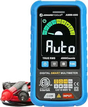 Load image into Gallery viewer, Jonard Tools AMM-600 Automatic Intelligent Digital Multimeter ETL Certified 4000 Counts TRMS, Test A/C D/C Voltage, Resistance, Continuity, Frequency, Capacitance, Diode, NCV, and Live Wire, 600V
