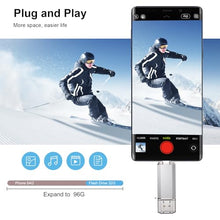 Load image into Gallery viewer, RAOYI 3 Pack 32GB USB C Flash Drive, 2 in 1 USB 3.0 Type C Dual OTG Metal Thumb Drive Jump Drive Memory Stick with Keychain Suitable for USB-C Smartphones, MacBook, Computers and Tablets (Silver)
