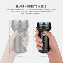 Load image into Gallery viewer, OLIGHT Marauder Mini Rechargeable Flashlight, 7,000 Lumens Brightest Flashlights with 600 Meters Beam Distance Spotlight, MCC3 Magnetic Handheld Lights for Outdoors, Hunting, and Searching(Black)
