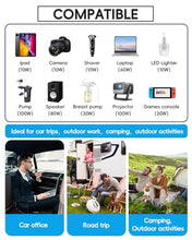 Load image into Gallery viewer, YSOLX 200W Car Power Inverter, DC 12V to 110V AC Inverter, Car Char?er Adapter with 20W USB-C/USB-QC(18W)/4.8A Dual USB/Dual AC Outlet, Car Plu? Adapter Outlet for Laptop/Road Trip
