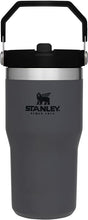 Load image into Gallery viewer, Stanley IceFlow Stainless Steel Tumbler with Straw - Vacuum Insulated Water Bottle for Home, Office or Car Reusable Cup with Straw Leak Resistant Flip Cold for 12 Hours or Iced for 2 Days (Charcoal)
