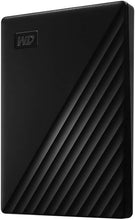 Load image into Gallery viewer, WD 1TB My Passport, Portable External Hard Drive, Black, backup software with defense against ransomware, and password protection, USB 3.1/USB 3.0 compatible - WDBYVG0010BBK-WESN
