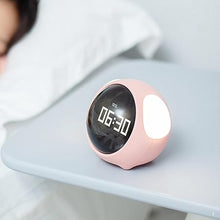 Load image into Gallery viewer, Expression Clock,Cute Dog Shape Clock with Facial Expressions Voice Activated Night Light Wake Up Alarm Clock Toddler Children ()
