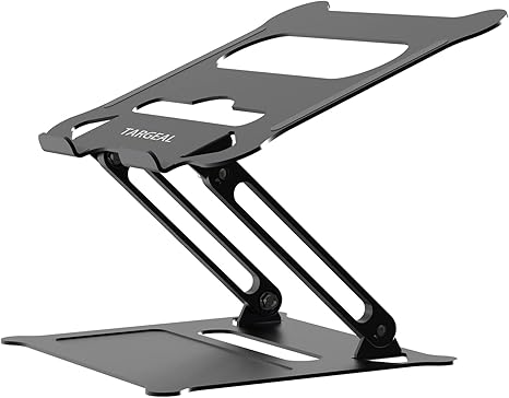 Adjustable Laptop Stand,Portable Laptop Computer Stand Riser&Multi-Angle Stand with Heat-Vent to Elevate Laptop Holder for Mac,Notebook,Lenovo KT1-black