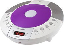 Load image into Gallery viewer, HANNLOMAX HX-330CD CD Player, FM Radio, Bluetooth, Alarm Clock, Red LED Display, USB Port for Charging and MP3 Playback, Aux-in, Remote Control Included, AC Operation only. (Purple)
