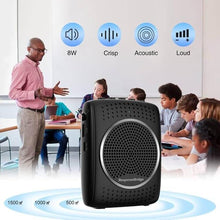 Load image into Gallery viewer, Voice Amplifier for Teachers Personal Wired Microphone Headset - Loudly Rechargeable Portable Microphone with Speaker, 2000mAh Small Pa System with Headset Microphone Classroom ect S309
