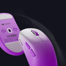 Load image into Gallery viewer, WAIZOWL OGM Pro V2 Wireless Gaming Mouse, Bluetooth 2.4GHZ Mouse Up to 30,000DPI and 8K Polling Rate with PAW3950 and Low Latency for Office and Game ((with 8K USB Receiver) Purple Fade)
