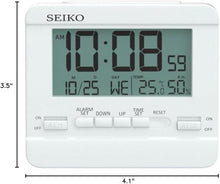 Load image into Gallery viewer, Seiko Everything Digital Bedroom Alarm Clock
