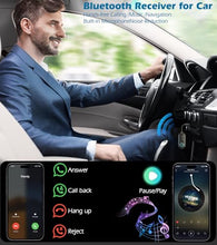 Load image into Gallery viewer, Bluetooth Adapter for Airplane Headphones, KAIY Bluetooth Transmitter Receiver, Wireless Audio Transmitter for TV/PC, AUX Car Adapter for Handsfree Call Music, Music Audio Receiver for Home Stereo
