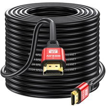 Load image into Gallery viewer, jojobnj HDMI Cable 120ft, 4K@60Hz, 18Gbps High Speed HDMI 2.0 Cord, Ultra HD,Ethernet Audio Return,Video 4K,1080p,3D,Arc, HDR Compatible with Xbox,PS5/PS4,HDTV,Laptop ect(Red)

