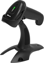 Load image into Gallery viewer, Alacrity 2D 1D Wireless Barcode Scanner with Stand, 3-in-1 Connectivity Bluetooth 2.4G Wireless USB Wired, Barcode Reader with Hands-Free Mode and Vibration Alert, Black
