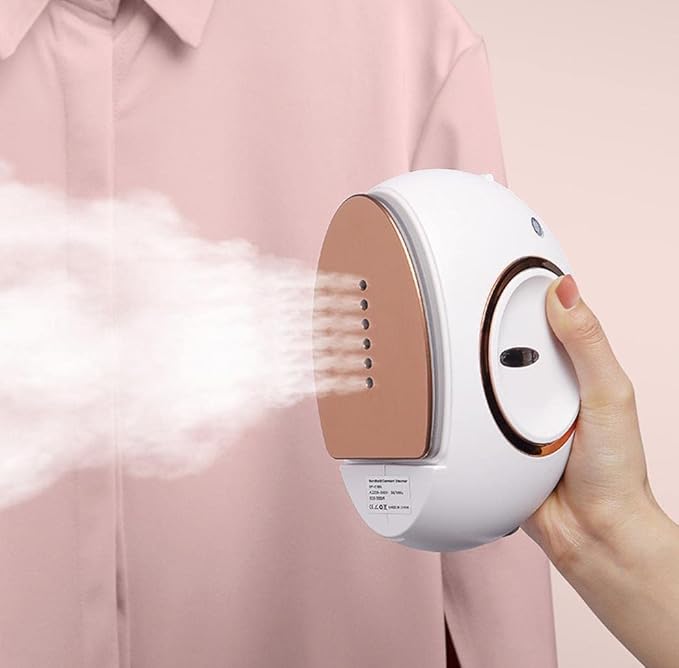 Handheld Steam Iron for Clothes Portable Dry Wet Dual Use Garment Steamer Electric Ironing Machine for Household Travel Use