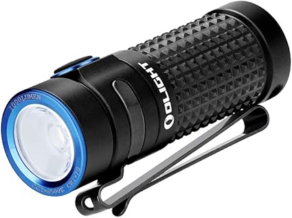 OLIGHT S1R II 1000 Lumen Compact Rechargeable EDC Flashlight with Single Rechargeable Battery and Magnetic Charging Cable