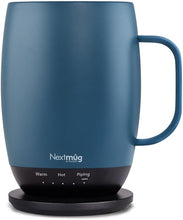 Load image into Gallery viewer, Nextmug Plus - Temperature-Controlled, Self-Heating Coffee Mug (Slate Blue - 18 oz.)
