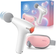 Load image into Gallery viewer, RENPHO Eye Massager &amp; Mini Massage Gun,Heated Eye Mask with Bluetooth, Massage Gun with Heat and Cold, Relaxation Birthday Gifts for Women/Men
