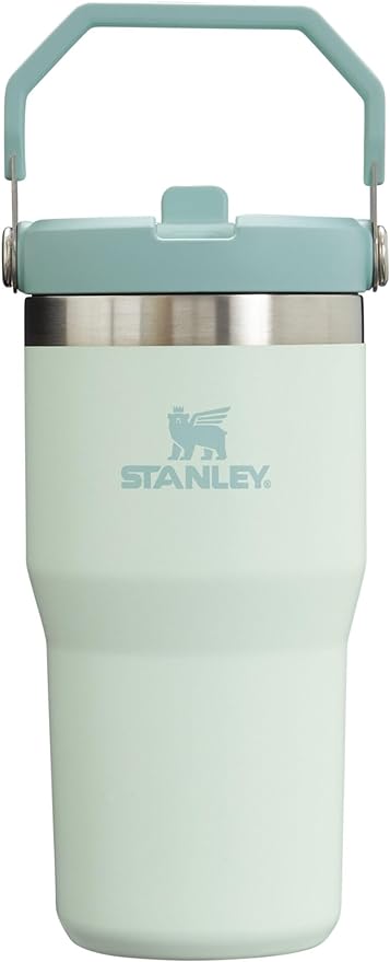 Stanley IceFlow Flip Straw Tumbler with Handle 20 oz | Twist On Lid and Flip Up Straw | Leak Resistant Water Bottle | Insulated Stainless Steel |BPA-Free | Mist