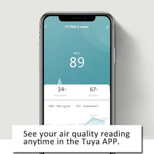 Load image into Gallery viewer, Smart Wi-Fi Air Quality Monitor, PM2.5 Detector, Temperature &amp; Humidity Meter, Data Logger via App
