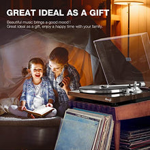 Load image into Gallery viewer, Turntables Belt-Drive Record Player with Wireless Output Connectivity, Vinyl Player Support 33&amp;45 RPM Speed Phono Line USB Digital to PC Recording with Advanced Magnetic Cartridge&amp;Counterweight
