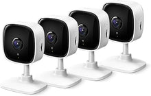 Load image into Gallery viewer, TP-Link Tapo 2K Security Camera for Baby Monitor, Dog Camera w/Motion Detection, 2-Way Audio Siren, Night Vision, Cloud &amp; SD Card Storage, Works w/Alexa &amp; Google Home, 4-Pack (Tapo C110P4)
