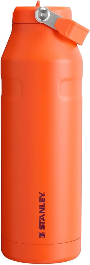 Stanley IceFlow Flip Straw 2.0 Water Bottle 50 OZ | Built-In Straw with Larger Opening | Lightweight & Leak-Resistant | Insulated Stainless Steel | BPA-Free | Tigerlily Plum