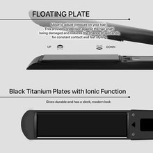 Load image into Gallery viewer, Hair Straightener and Curler 2 in 1 Flat Iron Hair Straightener Hair Styling Tools – Titanium Flat Iron with Ionic Function, Adjustable Temperature – LCD Display Hair Curling Iron (1.25)
