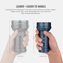 Load image into Gallery viewer, OLIGHT Marauder Mini 7,000 Lumens Bright Flashlight with 600 Meters Beam Distance, Powerful RGB Flashights, Magnetic Rechargeable Lights for Outdoors Work, Hunting, and Searching (Midnight Blue)
