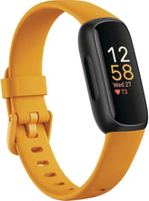 Load image into Gallery viewer, Fitbit Inspire 3 Health &amp;-Fitness-Tracker with Stress Management, Workout Intensity, Sleep Tracking, 24/7 Heart Rate and more, Morning Glow/Black, One Size (S &amp; L Bands Included)
