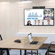 Load image into Gallery viewer, USB Speakerphone with Dual Hub - Conference Room Omnidirectional Microphone and Speaker, Computer Speakers with Microphone for Home Office, 360° Voice Pickup &amp; Noise Reduction Mics for 8-10 People
