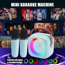 Load image into Gallery viewer, ZERFUN Mini Karaoke Machine for Kids Adults, Karaoke Microphone Wireless Microphones Rechargeable with Bluetooth Speaker, Girls Boys Kids Birthday Christmas Toys Gifts Presents, Blue

