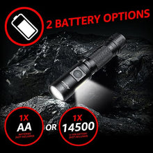 Load image into Gallery viewer, axefury Flashlight,Magnetic LED Flashlight,EDC Handheld Flashlight with Removable Headband,6 Modes,Dual Fuel, A5 for Camping, Emergency(Not Included Battery) Gift
