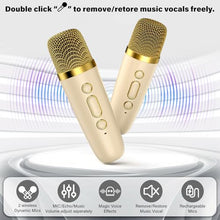Load image into Gallery viewer, HWWR Mini Karaoke Machine for Kids, Mini Bluetooth Speaker with 2 Wireless Microphones for Kids Singing Home Party, 2025 Popular Birthday Gifts Toys for Girls Boys Age 3-12+

