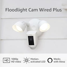 Load image into Gallery viewer, Ring Floodlight Cam Wired Plus with motion-activated 1080p HD video (2021 release), 2-pack, White
