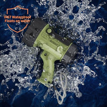 Load image into Gallery viewer, BUYSIGHT Rechargeable Spotlight Flashlight, 1500 lumens Hand held Spot Lights Waterproof led Flashlight Hunting Lamp with red Filter (Matcha Green)
