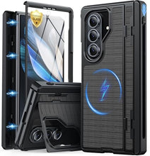 Load image into Gallery viewer, Oterkin Magnetic for Samsung Galaxy Z Fold 7 Case Built-in Screen Protector [Thinner S Pen Holder &amp; Kickstand] [Fit for MagSafe] [Hinge Protection] Full Body Shockproof Phone Case for Z Fold 7, Black
