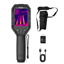 Load image into Gallery viewer, HF256 Thermal Imaging Camera, 256 x 192 IR Resolution, Super Resolution 320 x 240 Therma Camera, 3.2" LCD Screen, 25 Hz Frame Rate, High/Low-Temperature Alarm, 16 GB Storage Infrared Camera
