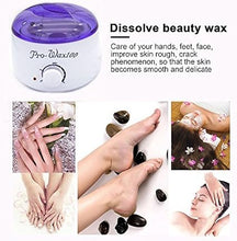 Load image into Gallery viewer, Portable Electric Wax Warmer Kit for Total Body Hair Removal - Melting Pot Hot Wax Heater with Accessories for Facial, Bikini, Armpit Waxing at Home for All Genders
