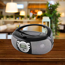 Load image into Gallery viewer, HANNLOMAX HX-321CD Portable CD/MP3 Boombox, AM/FM Radio, Bluetooth, USB Port for MP3 Playback, Aux-in, LCD Display, AC/DC Dual Power Source. (Black)
