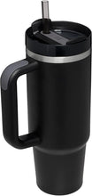 Load image into Gallery viewer, Stanley Quencher H2.0 FlowState Stainless Steel Vacuum Insulated Tumbler with Lid and Straw for Water, Iced Tea or Coffee, Smoothie and More, Black , 30 oz
