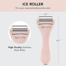 Load image into Gallery viewer, Kitsch Ice Roller for Face &amp; Eye Puffiness, Cold Skin Care for Facial Lymphatic Drainage, Dark Circles &amp; Migraine Relief, Self Tool for Wrinkles, Valentines Day Gifts for Women Face Massager (Pink)
