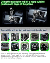 Load image into Gallery viewer, OCEANLOVE Universal Air Vent Clip Replacement for Car Phone Holder and 360°Swing Arm Extension Rod Accessories, with Diameter 0.67 in 17 mm Joint Ball for Most Car Phone Mount
