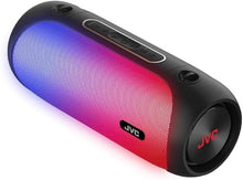 Load image into Gallery viewer, JVC Illuminated Portable Wireless Speaker with 30W max outputs, Dynamic Sound, Bluetooth 5.0, TWS Capability, USB-C, AUX in, up to 6-Hour Battery Life - SPPA7BTB (Black)
