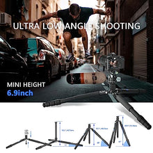 Load image into Gallery viewer, Carbon Fiber Tripod for Camera WEYLLAN 72.6&#39;&#39; Travel Camera Tripod Monopod, 32.5mm Carbon Camera Tripod Leg, Professional Carbon Travel Tripod for Sony Nikon Canon Fuji Dslr Camera (Without Ball Head)
