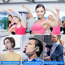 Load image into Gallery viewer, UHF Wireless Headset Microphone System: Mic Headset - LED Digital Display, Head Handheld Mic 2 in 1, Working Time 6H, 165 ft Range Mic for Voice Amplifier, Tour Guide, Teaching, Fitness, PA System
